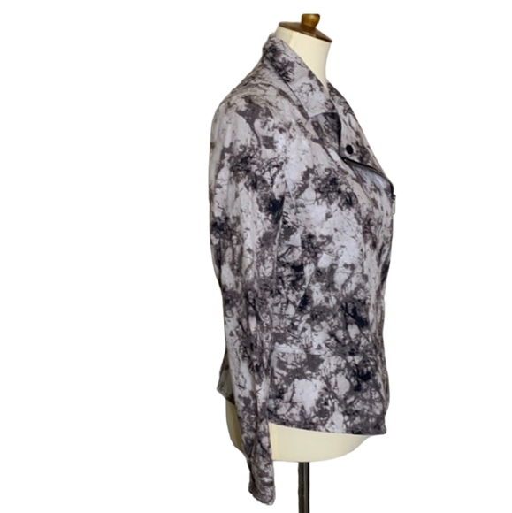 💕DKNY Tie Dye Moto Jacket💕Size Large - Picture 3 of 7